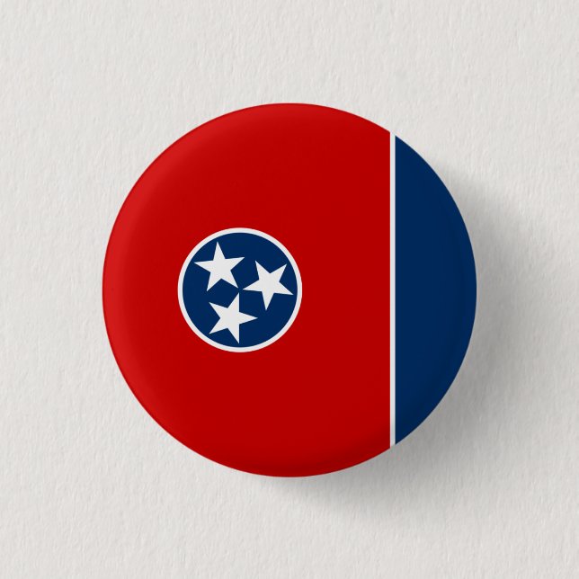 Tennesseanfahne, Flagge von Tennessee Button (Vorderseite)