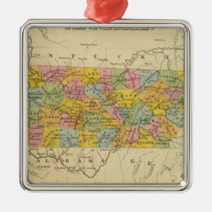 Tennessee 3 silbernes ornament