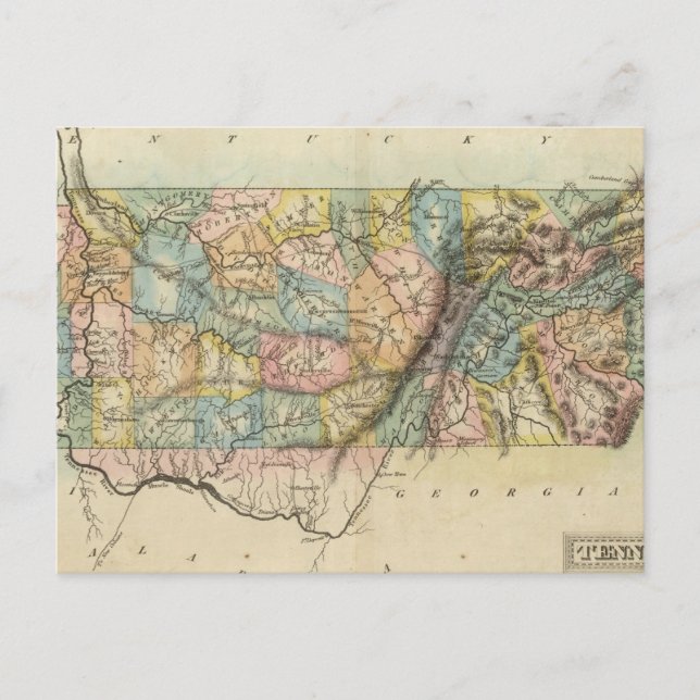 Tennessee 5 postkarte (Vorderseite)