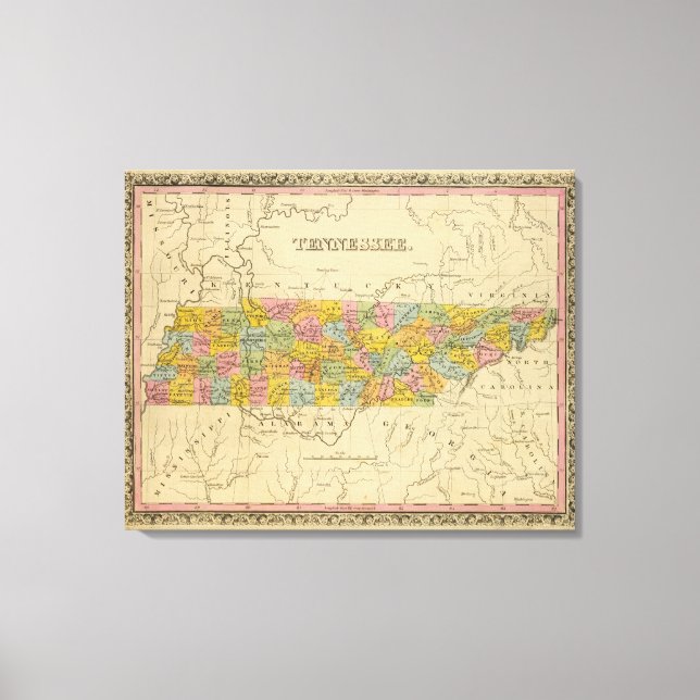 Tennessee 6 leinwanddruck (Vorderseite)