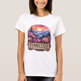 Tennessee Americana Floral Patriotisches Staatdesi T-Shirt