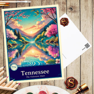 Tennessee Anime Style Cel Schattenkarte Postkarte