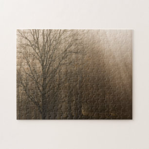 Tennessee-Bäume im Nebel Great Smoky Mountain Puzzle