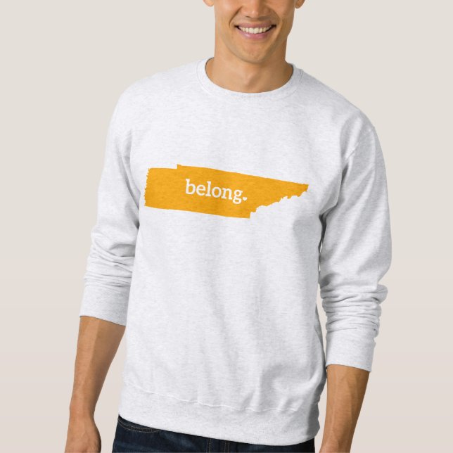 Tennessee Belong Staat Karte Sweatshirt (Vorderseite)