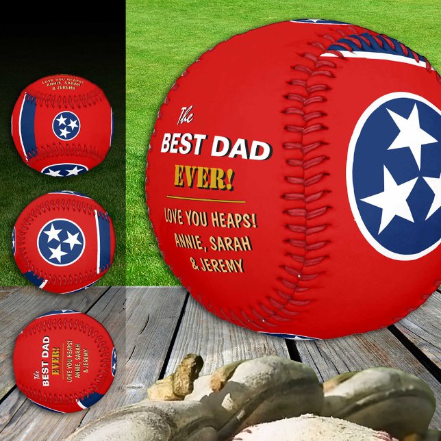 Tennessee Best Vater, patriotische USA, Tennessee  Baseball (Von Creator hochgeladen)