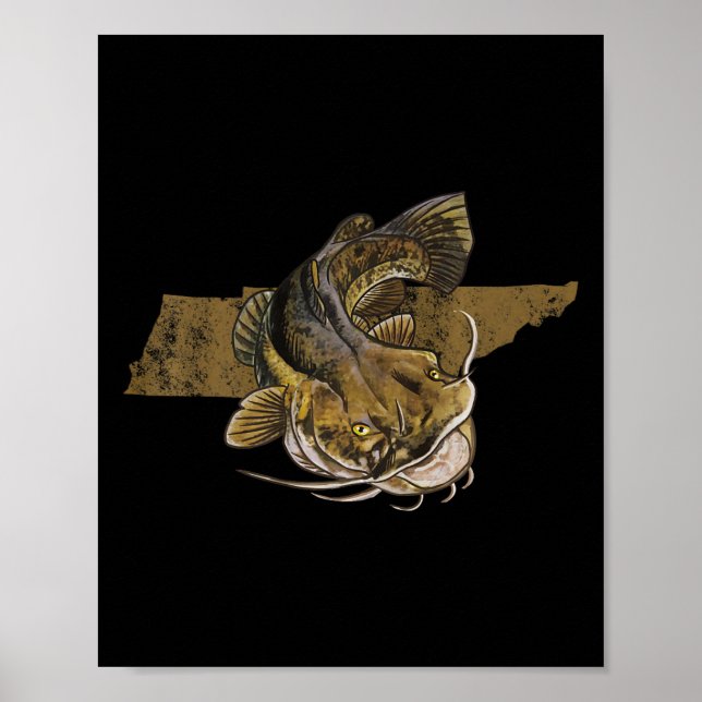 Tennessee Catfish Fisch Fisch Poster (Vorne)