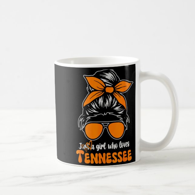Tennessee Cowgirl Gingham Bun Tn Orange State Wome Kaffeetasse (Rechts)