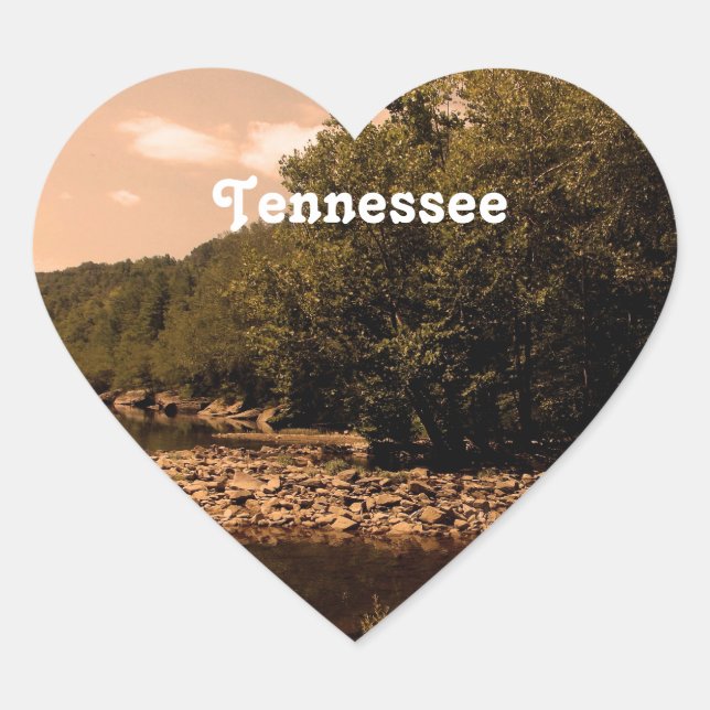 Tennessee Creek Herz-Aufkleber (Vorderseite)