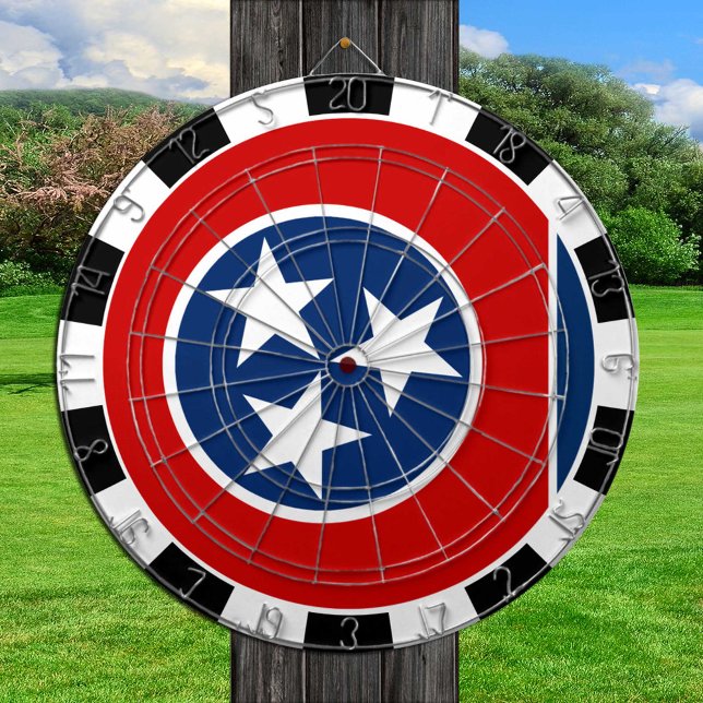 Tennessee Dartboard & Tennessee Flag / Spielbrett Dartscheibe (Von Creator hochgeladen)