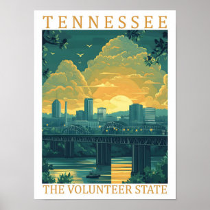 Tennessee der Volunteer State USA Reiseort Poster