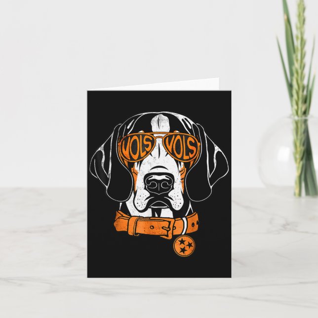 Tennessee Dog Sungles T Bluetick Coonhound Women M Karte (Vorderseite)