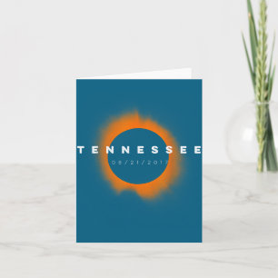 Tennessee Eclipse T-Shirts Gesamtes Sonnendesign Karte
