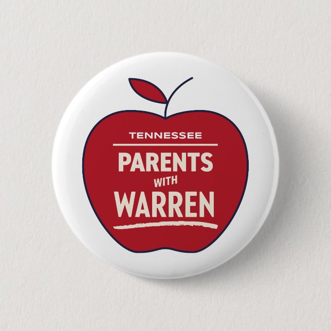 Tennessee-Eltern mit Elisabeth Warren Button (Vorderseite)