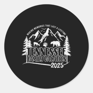 Tennessee Familienurlaub 2025 Erinnerungen machen Runder Aufkleber