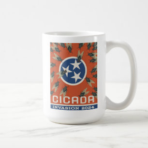 Tennessee Flag Cicada Invasion Kaffeetasse