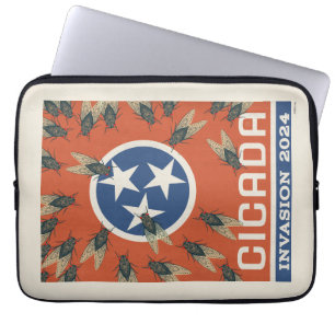 Tennessee Flag Cicada Invasion Laptopschutzhülle