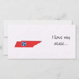 Tennessee-Flag-Karte