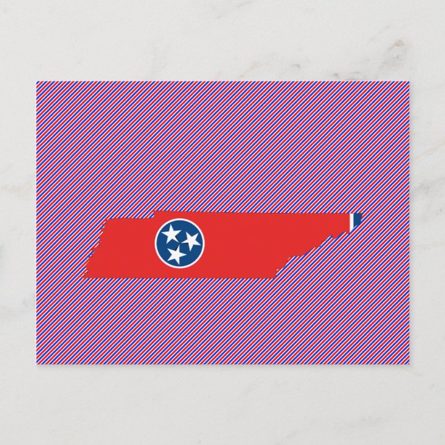 Tennessee-Flag-Karte Postkarte (Vorderseite)