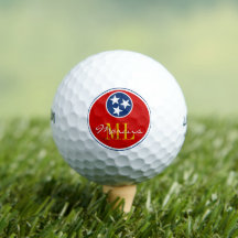 Tennessee Flag Mit Monogramm Golf Balls / USA