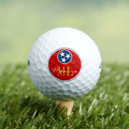 Tennessee Flag Mit Monogramm Golf Balls / USA Golfball