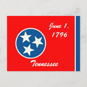 Tennessee Flag Postkarte