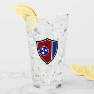 Tennessee-Flagge Glas