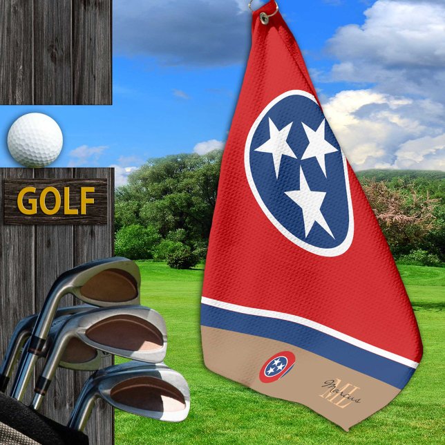 Tennessee flagge Golf Handtuch Mit Monogramm / Pat (Von Creator hochgeladen)