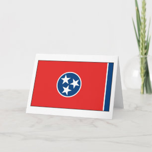 Tennessee-Flagge Karte