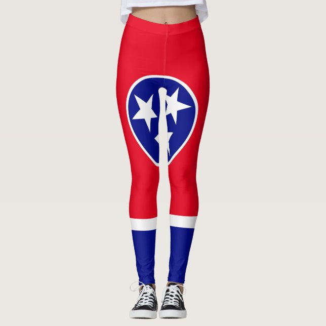 Tennessee-Flagge Leggings (Vorderseite)