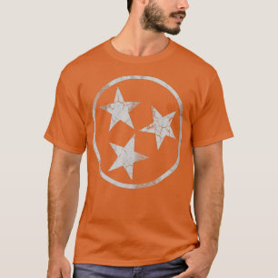Tennessee-Flagge Orange Vintage-Fade Männer Frauen T-Shirt