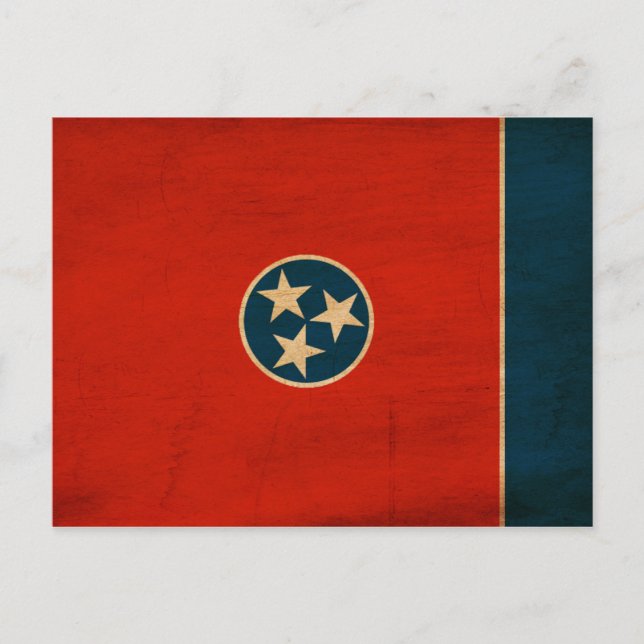Tennessee-Flagge Postkarte (Vorderseite)