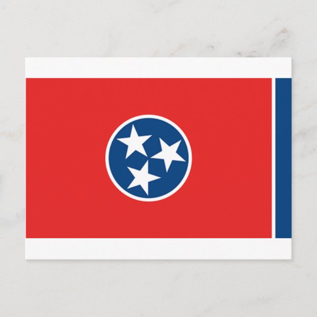 Tennessee-Flagge Postkarte (Vorderseite)