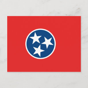 Tennessee-Flagge Postkarte