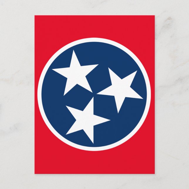Tennessee-Flagge Postkarte (Vorderseite)