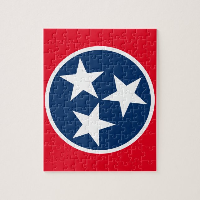 Tennessee-Flagge Puzzle (Vertikal)