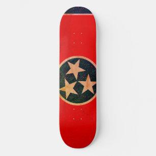Tennessee-Flagge Skateboard