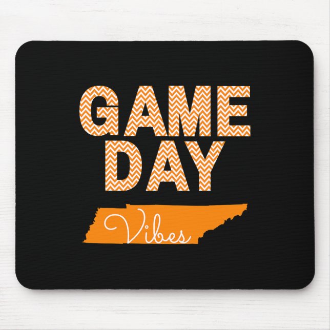 Tennessee Football Game Day Vibes Fall Tailgate Mousepad (Vorne)