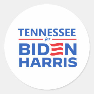 Tennessee für Biden Harris Runder Aufkleber