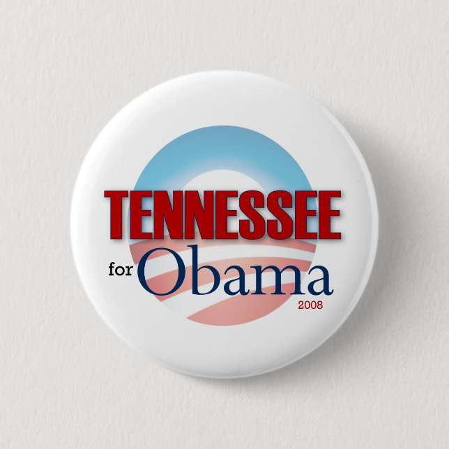 TENNESSEE für Obama Button (Vorderseite)
