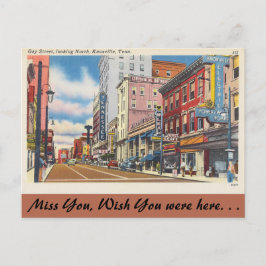 Tennessee, Gay Street, Knoxville Postkarte