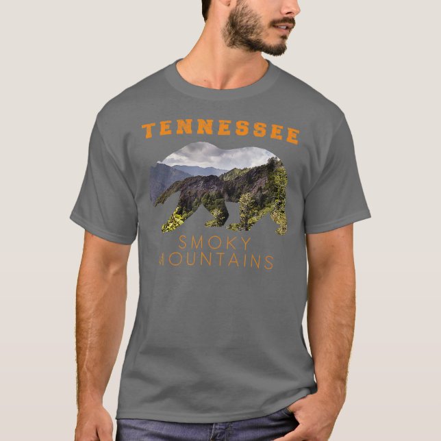 Tennessee Große, rauchige Berge T-Shirt (Vorderseite)