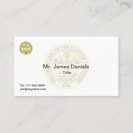 Tennessee Großes Siegel Visitenkarte