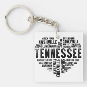 Tennessee Herz Nashville Memphis Alcoa Schlüsselanhänger