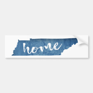 Tennessee Home Holzmaserung Autoaufkleber