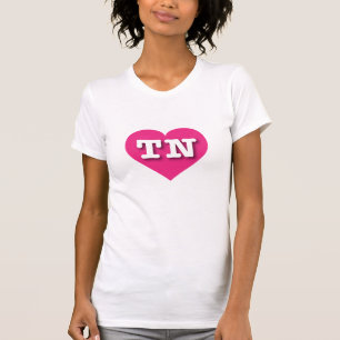 Tennessee Hot Pink Heart - I Liebe TN T-Shirt