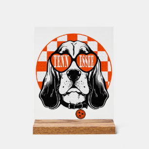 Tennessee-Hund Orange Weiß Rocky Top TN Hund Acrylschild