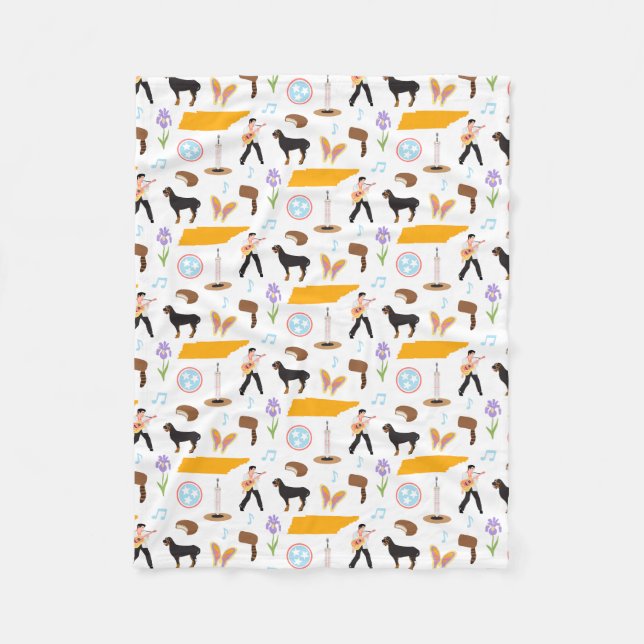 Tennessee-Icons Fleecedecke (Vorderseite)