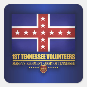 Tennessee Infanterie (F10) Quadratischer Aufkleber