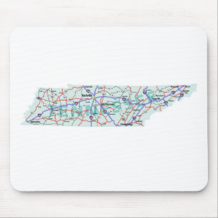 Tennessee Interstate Map Mousepad