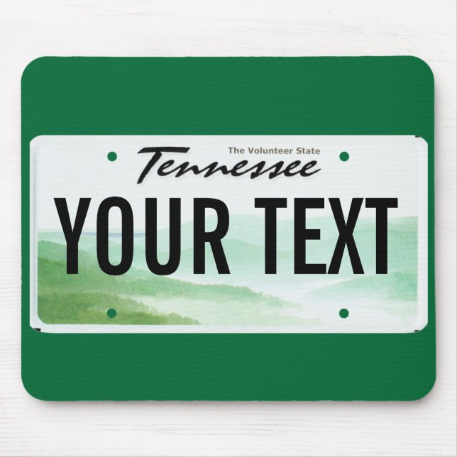 Tennessee-Kfz-KennzeichenMausunterlage Mousepad (Vorne)